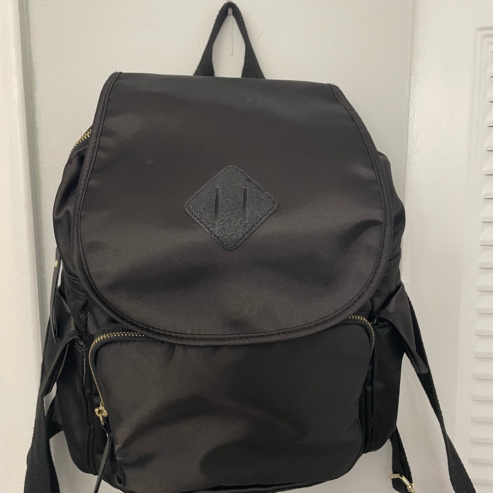 Madden Girl Black Backpack Sleek Modern Design